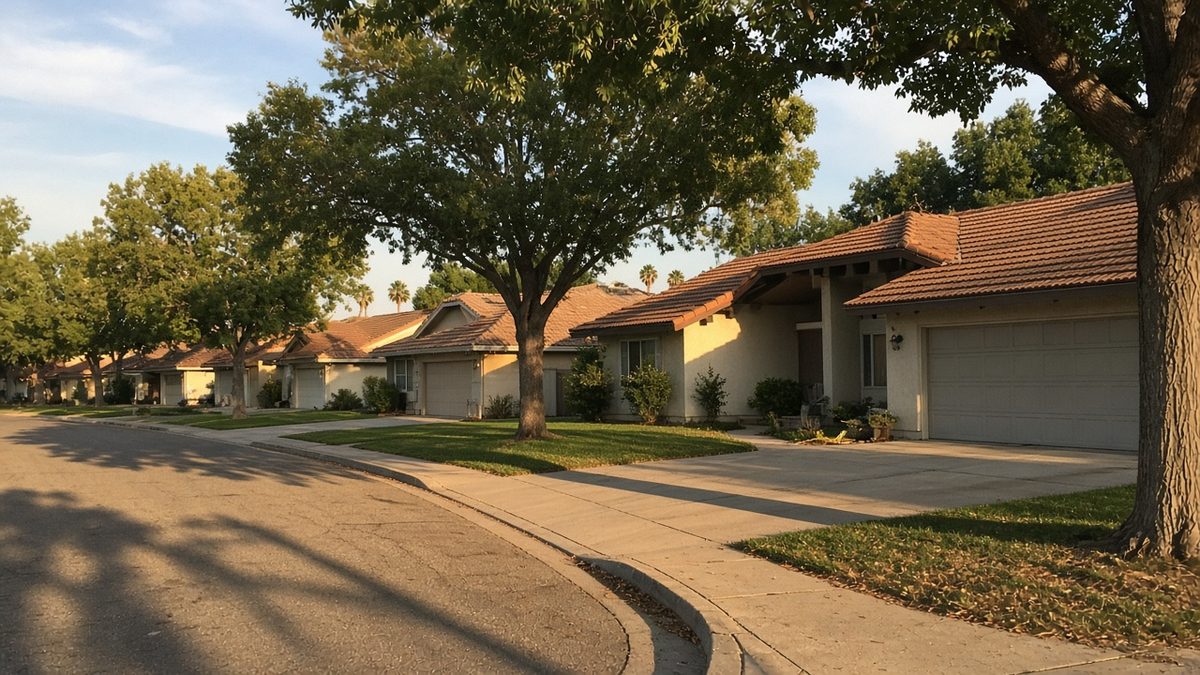 A tree-lined 1970s street in Mission Viejo