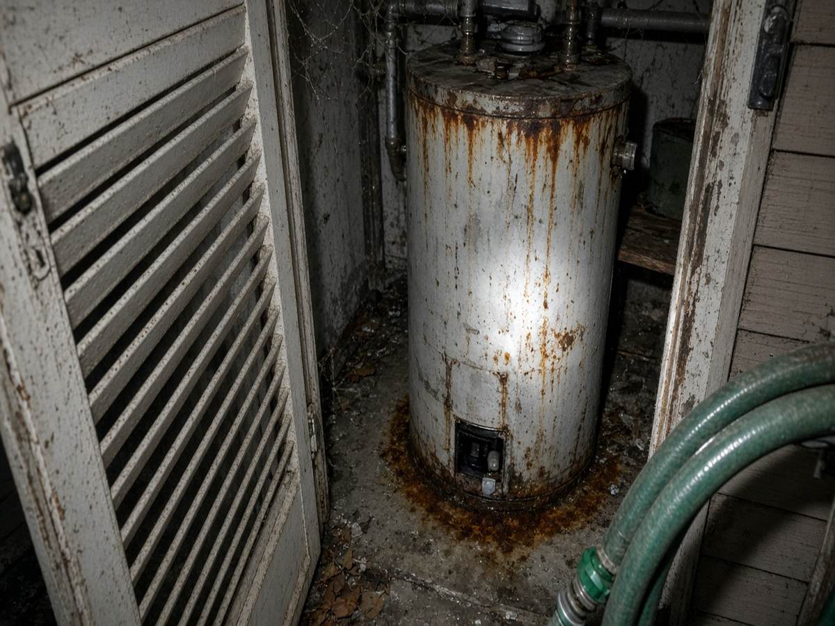 Before: Salt Air vs. Water Heater in Capistrano Beach, Dana Point